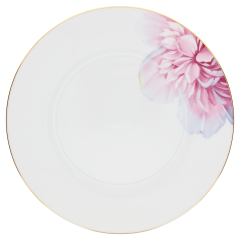 Starter- and Dessert Plate, Shape "MEISSEN® Cosmopolitan", "Giant Bloom", Peony, gold rim, Ø 22,5 cm