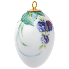 Osterei, Waldflora mit Insekten, Brombeere, H 5 cm