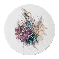 Wandschale Unikat "Sweet Dreams", Unikat Khaled Al-Saai, Ø 45 cm