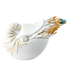 Schale In den Fängen der Nautilus, Unikate Maria Walther, H 10 cm