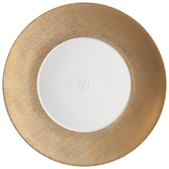 Teller, klein, Form "MEISSEN® Cosmopolitan", Mesh, gold, Ø 20 cm