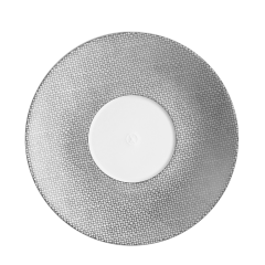 Teeuntertasse, Form "MEISSEN® Cosmopolitan", Mesh, platin, Ø 16,5 cm