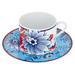 Kaffeetasse, "MEISSEN Collage", "Bloomy Feathers", V 0,15 l