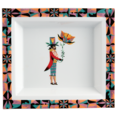 Vide-Poche, groß, "Flower Ballet", Mann, Olaf Hajek, 21 x 18,5 cm