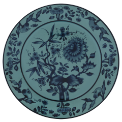 Vorspeise- und Dessertteller, Form "No 41", "The Original", petrol, Ø 22 cm