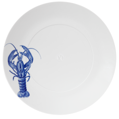 Speiseteller, groß, Form "MEISSEN® Cosmopolitan", "Blue Treasures", Hummer, Ø 30 cm