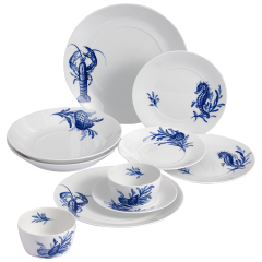 Starter-Set, 10-tlg. für 2 Personen, Form "MEISSEN® Cosmopolitan", Blue Treasures