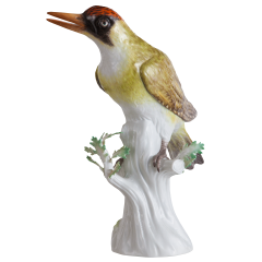 Vogel Grünspecht, Bunt staffiert, H 27 cm
