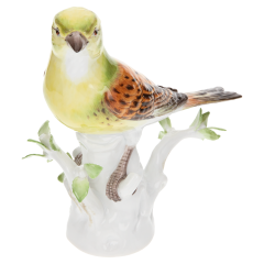 Vogel Goldammer, Bunt staffiert, H 14 cm