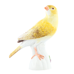 Vogel Kanarienvogel, Bunt staffiert, H 10 cm