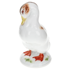 Vogel Ente, Bunt staffiert, H 14,5 cm