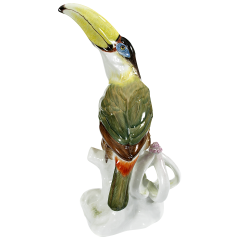 Vogel Pfefferfresser, Bunt staffiert, H 31 cm