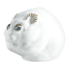 Hamster, Bunt und gold staffiert