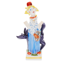 Rotkäppchen Märchenfiguren, Bunt und gold staffiert, H 8,5 cm