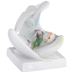 Geo Von Fußabdrücken und roten Linien, Lim. 25, H 18 cm