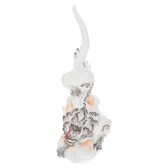 Mingdrache männlich, Grau und schwarz staffiert, H 29,5 cm