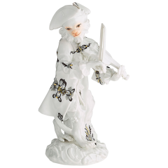 Affenkapelle Geiger, "Hofdrache schwarz, goldschattiert", H 13,5 cm