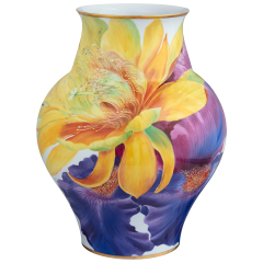 Vase II, Blühende Farben, Lim., H 44 cm
