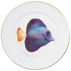 Wandteller, Form "No 41", Mauritius Segelflossen-Doktorfisch, Ø 33 cm