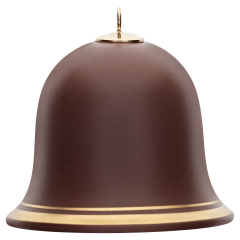 Miniatur-Glocke, Gold staffiert, H 5 cm