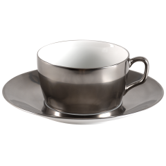 Cappuccinotasse, Form "MEISSEN® Cosmopolitan", Platin, V 0,3 l