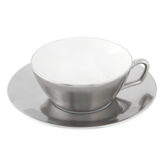 Teetasse, Form "MEISSEN® Cosmopolitan", Platin, V 0,2 l
