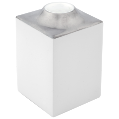 Kerzenhalter, mittel, Form "MEISSEN® Cosmopolitan", Platin, H 8,5 cm