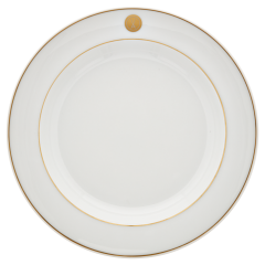 Suppenteller, Form "No 41", Swords Luxury Gold, Schwertermedaillon, Goldfaden, Ø 23 cm
