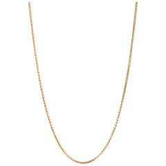 Kette Pearl Collection, 750 Roségold, OHNE Anhänger, Länge 63 cm mit Zwischenöse bei 60 cm, mit Karabiner-Verschluss