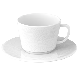 Cappuccinotasse, Form "Vitruv Graphic", Weiß, V 0,2 l