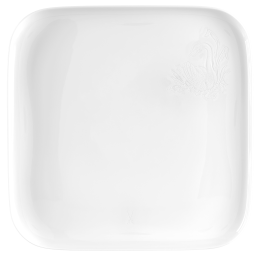 Speiseteller, groß, Form "Nova Relief", Weiß, 30 x 30 cm