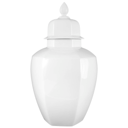 Vase, white, H 48 cm