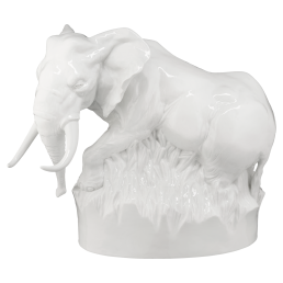 Elefant, Weiß, H 33 cm