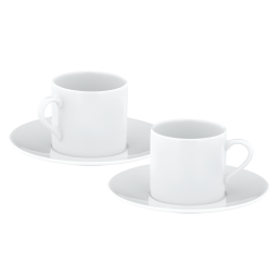 Espresso set, 4-pcs, Shape "No 41 Casa", white