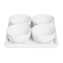 Dipschalen-Set, 5-tlg., Form "MEISSEN® Cosmopolitan", Weiß