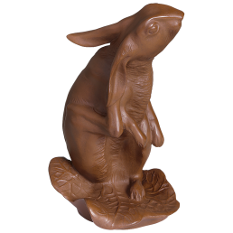 Hase, Böttgersteinzeug, H 12 cm