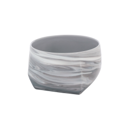 Dish, small, marbled light grey, 15,5 x 15,5 cm