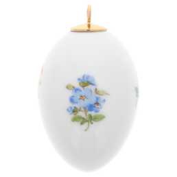 Osterei, Gestreute Blümchen, H 5 cm