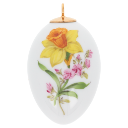 Osterei, Vintage Blume 2, Narzisse, H 5 cm