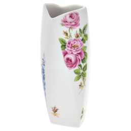 Vase, Meissen rose,gold decoration, H 19 cm