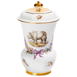 Pokal "Exotische Tiere", H 18 cm