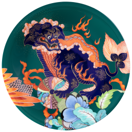 Wall Plate II "Lion of Fo", Lim. 25, Ø 31 cm