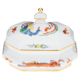 Dose "Regenbogendrache", H 9,2 cm