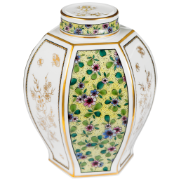 Dose, "Blüten- und Schmetterlingsfantasien", 14,5 cm