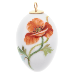 Osterei, "Wilder Mohn", H 5 cm