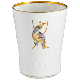 Champagnerbecher, Schwerterrelief, Schwerterjubiläum - Tukan, H 10,5 cm