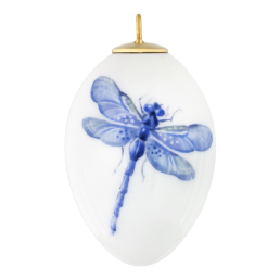 Osterei, Libelle, blau, H 5 cm