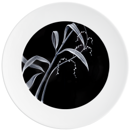 Wall plate I, Grasses and Dragonflies, Lim. 25, Shape "No 41"