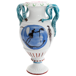 Vase, "Meeresauge", Cornelia Schleime, Unikat, H 27 cm