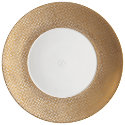 Teller, klein, Form "MEISSEN® Cosmopolitan", Mesh, gold, Ø 20 cm